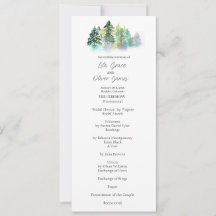 Convite Pine Crest para Casamento