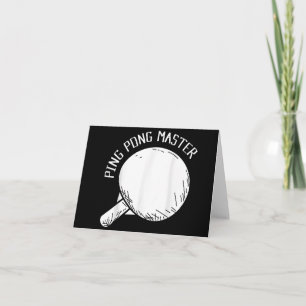 Convite Ping Pong - Mestre Engraçado Tênis de Mesa