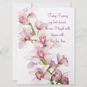 Convite Pink Cymbidium Orchid Weditation