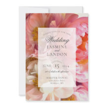Convite Pink Peony Weditation