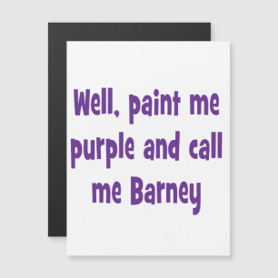 Convite Pintar-me roxo e chamar-me Barney