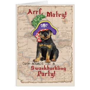 Convite Pirata Rottweiler