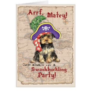 Convite Pirata Yorkie