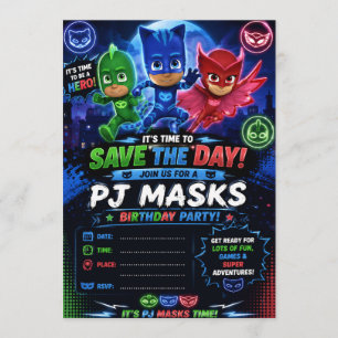 Convite Pj Mask