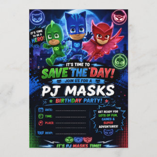 Convite Pj Mask