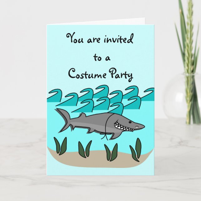 Convite Placa Brincadeira Shark (Frente)