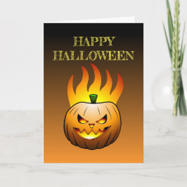 Convite Placa de Abóbora Feliz Halloween