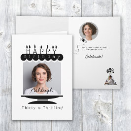 Convite Placa de aniversário de 30 anos de Fotografia