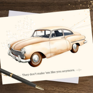 Convite Placa de carro de Dia de os pais feliz