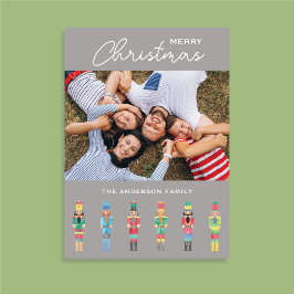 CONVITE PLACA DE GREETING DE FOTO DE NATAL NUTCRACKER