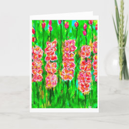 Convite Placa de Nota Gladiolus Summertime