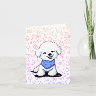 Convite Placa de Nota para Puppy do KiniArt Bichon