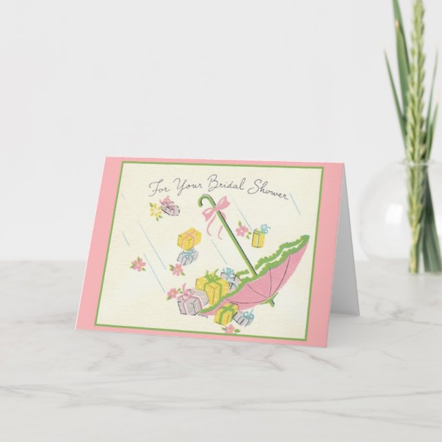 Convite Placa de saudação do Chá de panela retrô (Frente)