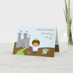 Convite Placa dobrada de Festa de aniversário Prince