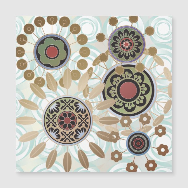 Convite Placa Magnet Mah Jongg Starburst Pontos (Frente)