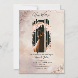 Convite Placa magnética, tamanho: 5" x 7", envelopes: bran