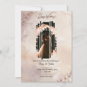 Convite Placa magnética, tamanho: 5" x 7", envelopes: bran