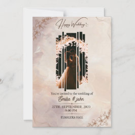 Convite Placa magnética, tamanho: 5" x 7", envelopes: bran