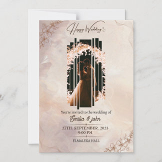 Convite Placa magnética, tamanho: 5" x 7", envelopes: bran