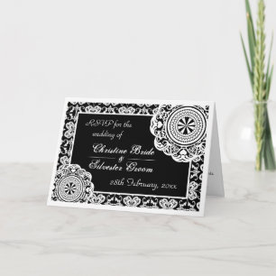 Convite Placa RSVP Árabe Branco