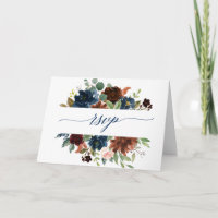 Placa RSVP Floral de Marinho Cinnamon Fluxo
