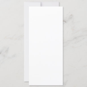 Convite Plano, Tamanho: 4" x 9,25", Papel: Semi-Gl