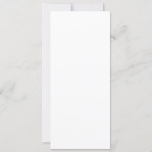 Convite Plano, Tamanho: 4" x 9,25", Papel: Semi-Gl