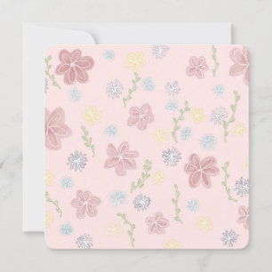 Convite Plano, Tamanho: 5,25" x 5,25", Papel: Semi