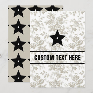 Convite Plano, Tamanho: 5" x 7", Papel: Matriz, En