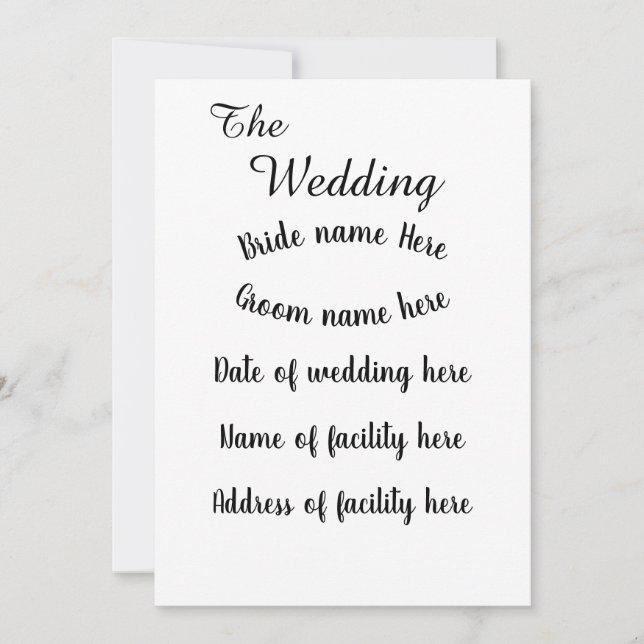 Convite Plano, Tamanho: 5" x 7", Papel: Matte, Sta (Frente)