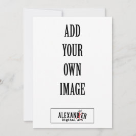 Convite plano vertical 5 x 7" A7