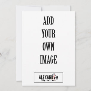 Convite plano vertical 5 x 7" A7