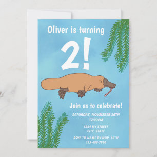 Convite Platypus Birthday