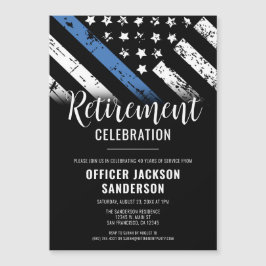 Convite Polícia de Linha Azul Fino da Polícia