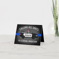 Polícia SUV Thin Blue Line Special Op Birthday