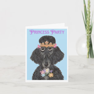Convite Poodle Princesa Festa