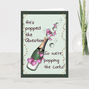 Convite Popping Corks Funny Wedding Invitation