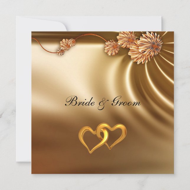 Convite Popular Elegante Para Casamento (Frente)