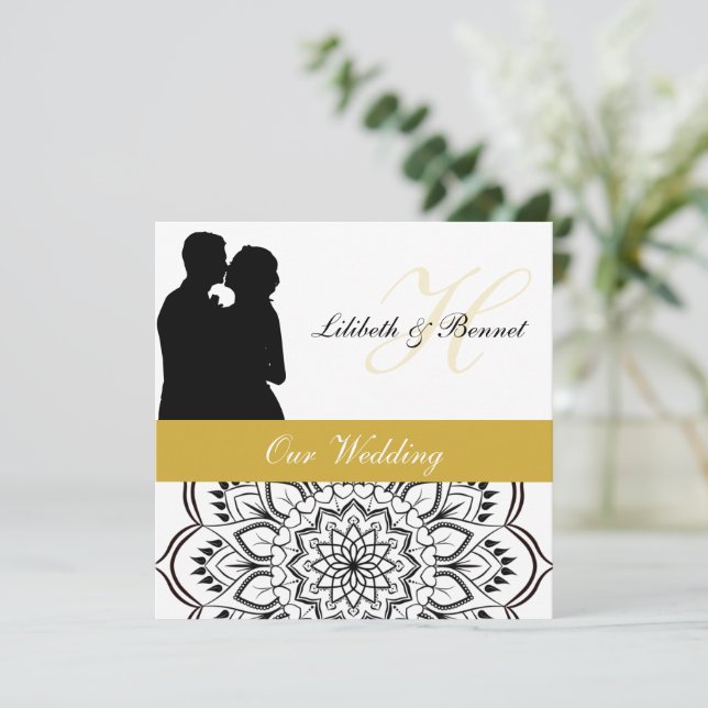 Convite Posh Casal Wedding (Em pé/Frente)