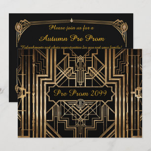 Convite pré-Baile de formatura, Quinceanera,Gatsb