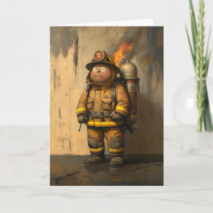 Convite Preocupação com chamas: O Bombeiro Esmagado