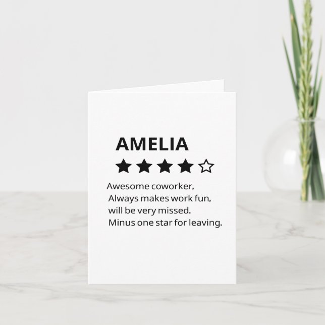 Convite Presente de despedida personalizado - Funny 4 Star (Frente)