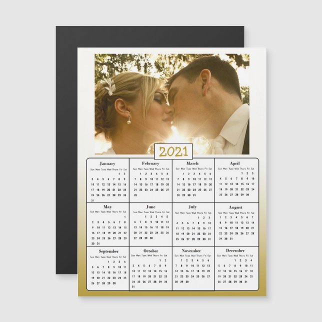 Convite Presentes de Favor Casamento Foto Dourada 2021 (Frente/Verso)