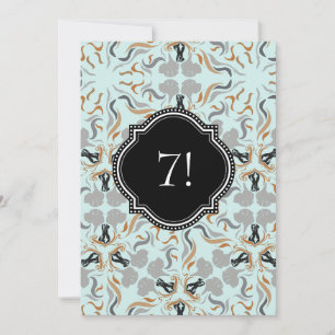 Convite Preto Dourado de Grande Festa Canina