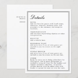 Convite Preto e Branco de Script Clássico Absoluto