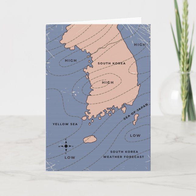 Convite Previsão Climática da Coreia do Sul (Frente)