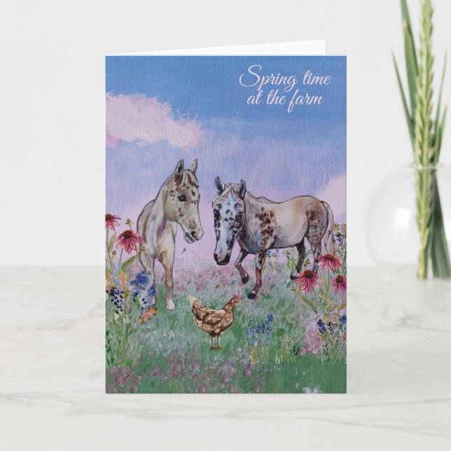 Convite Primavera no número quatro da fazenda (Frente)