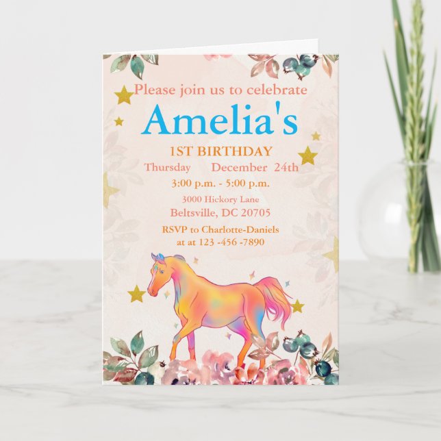 Convite Primeiro aniversario Selvagem (Frente)