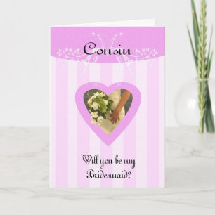 Convite Primo, você será minha Na moda de Bridesmaid e cla