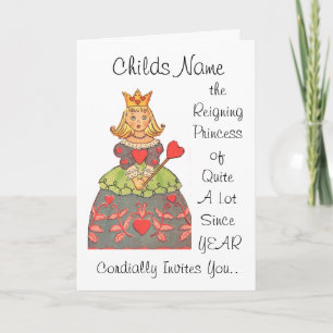 Convite Princesa reinante do Concurso de Bastante Aniversá